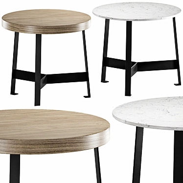 Kanaha Round Table Set 3D model image 1 