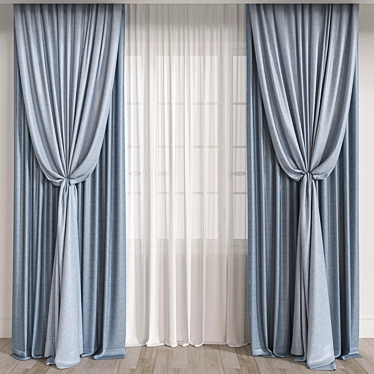 Vray Corona Curtain 3D Model 3D model image 1 