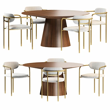 Modern Dining Set by Stylemeghd 3D model image 1 