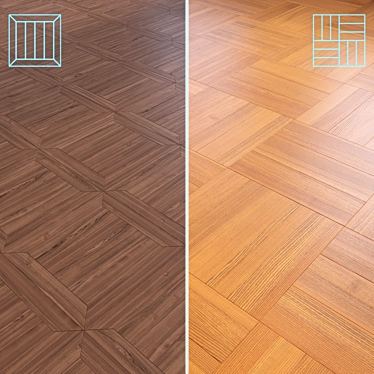 High-Quality 3D Wood Floor Model 3D model image 1 