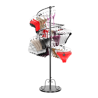 Lingerie Hanging Display Stand 3D model image 1 