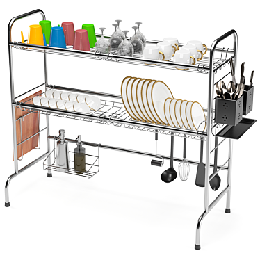 Corona 4 Render Drying Rack 3D model image 1 