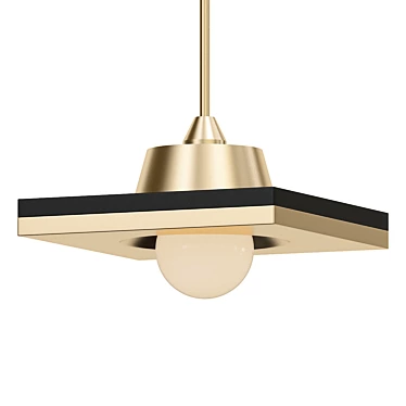 Sleek Minimalist Pendant Light 3D model image 1 