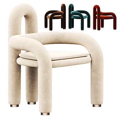 Circa 70 Armchair Contemporary Design 3D model image 1 