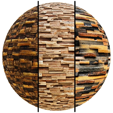 Premium Wood Panel 4K Texture 3D model image 1 