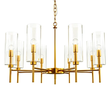 Sleek Gracilis 2648-9P Glass Render 3D model image 1 