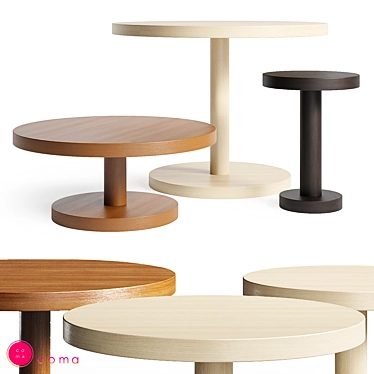 Custom Wood Veneer Options 3D model image 1 