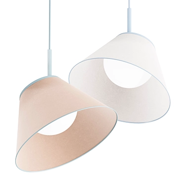 Modern Pendant Light Fixture, 45x22cm 3D model image 1 