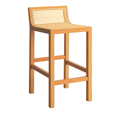 Modern Sherry Counter Stool 3D model image 1 