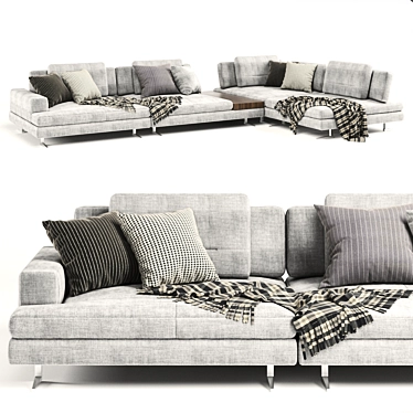 Modern Ermes Sofa Rendered in V-Ray 3D model image 1 