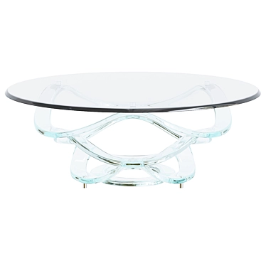 Modern Neolitico Glass Coffee Table 3D model image 1 