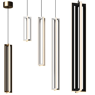  Modern LED Ceiling Pendant Cass 3D model image 1 