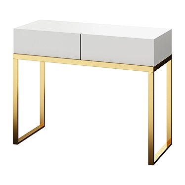 Modern Flat Console Stand 3D model image 1 