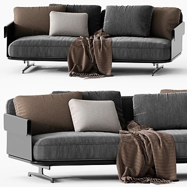 Flexform BRETTON Sofa: Chic Comfort 3D model image 1 