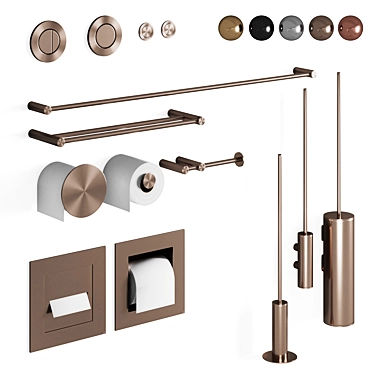 CEA Bathroom Accessories Set 3D model image 1 