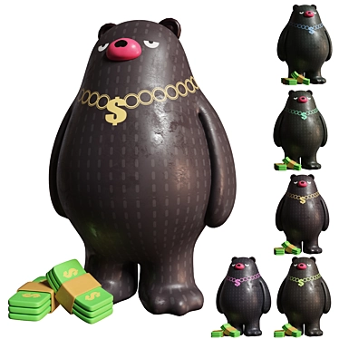 LCX Hong Kong Charity Bears 3D model image 1 