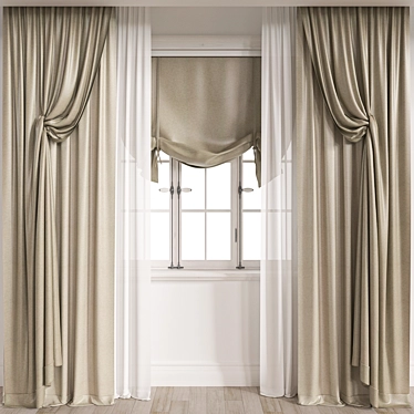 Versatile Curtain Model for 3D 3D model image 1 