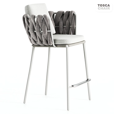 Elegant TOSCA Chair by TRIBU 3D model image 1 