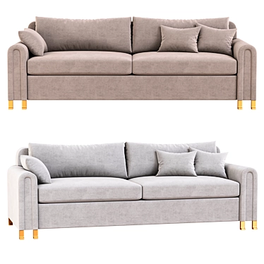 Modern Masson Sofa by Dmitry 3D model image 1 