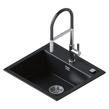 Sleek Grohe K700 Sink Set 3D model image 1 