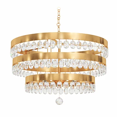 Perla 6 Light Antique Gold Chandelier