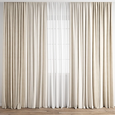 Poly Curtain Model Bundle 3D model image 1 