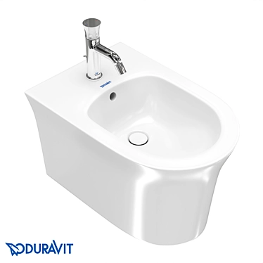 Duravit White Tulip Hanging Bidet 3D model image 1 