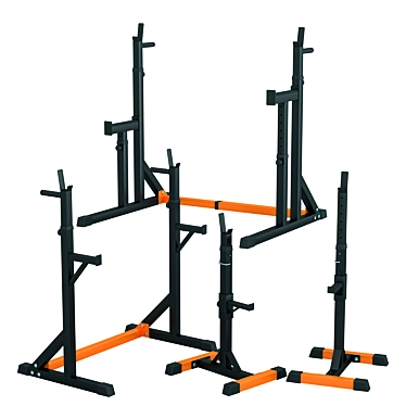 DFC Barbell Rack Trio Set 3D model image 1 