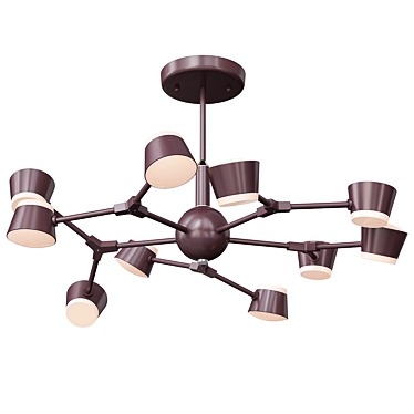 Elegant Mora Chandelier by Anzazo 3D model image 1 