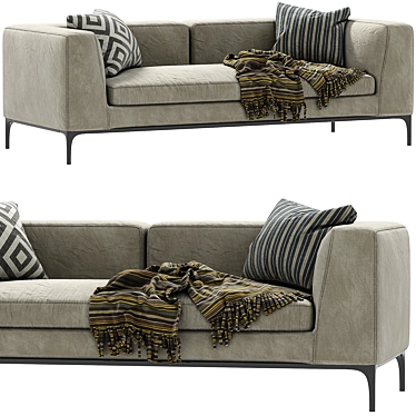 Stylish Arflex Lee Sofa 3D model image 1 