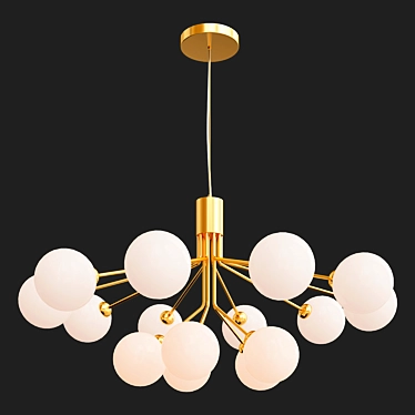 Romatti BLOM Chandelier: Elegant Illumination 3D model image 1 