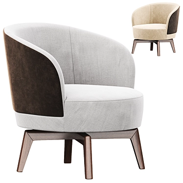 Modern Doyle Armchair Design 3D model image 1 