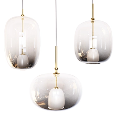 Borosilicate Glass Pendant Lamps 3D model image 1 