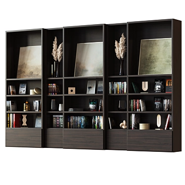 Poliform Bookshelf Display System 3D model image 1 