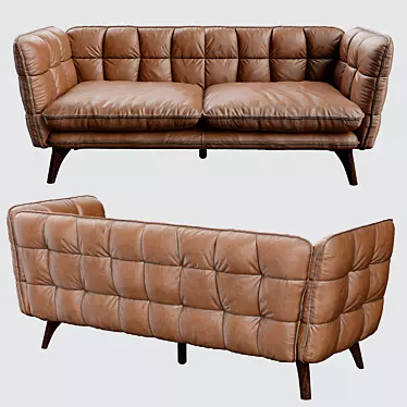 Premium Leather Divan Heritage 3D model image 1 