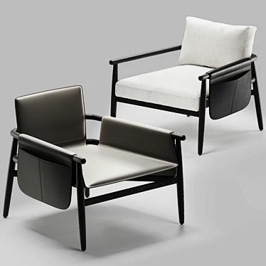 Elegant Meridiani Teresa Armchair 3D model image 1 