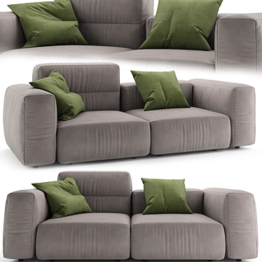 Stylish Marenelli Manhattan Sofa 3D model image 1 