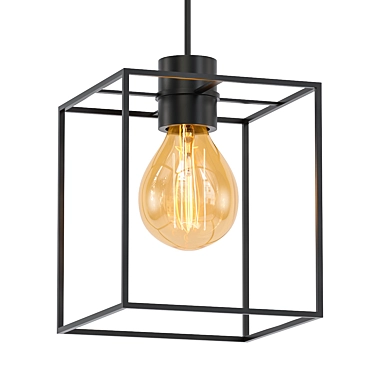 Stylish Kerma Square Suspension 3D model image 1 