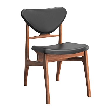 Scandinavian Style Chair in Wenge 3D model image 1 