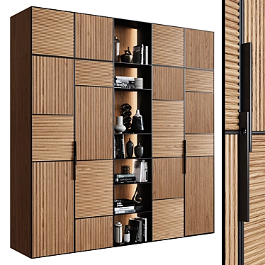 Modern Style Wardrobe 45 3D model image 1 