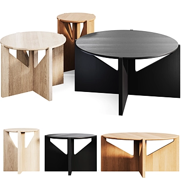 Sleek Scandinavian Style Furniture 3D model image 1 