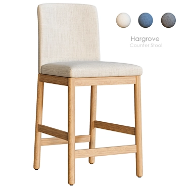  Modern Hargrove Bar Stool 3D model image 1 