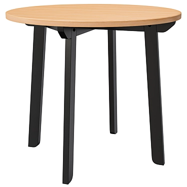 Gamlared Antique Black Table 3D model image 1 