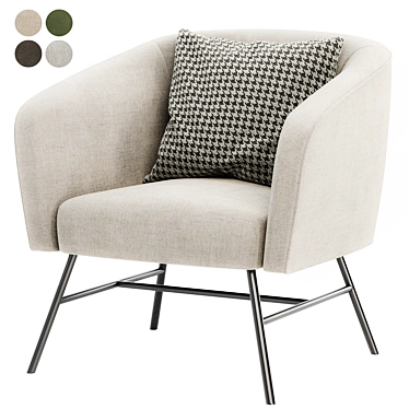 Stylish Omari Armchair - Modern Elegance 3D model image 1 