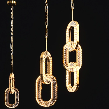 Beverly Hills Crystal Chandelier LED 3D model image 1 