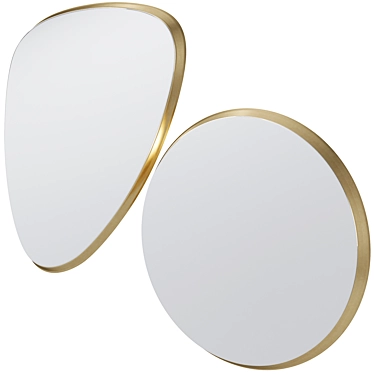 Luxury Jetset Mirror by Kare 3D model image 1 