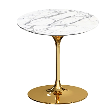 Modern Adreille Pedestal Dining Table 3D model image 1 