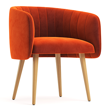 Elegant Shell Armchair, Modern Design 3D model image 1 