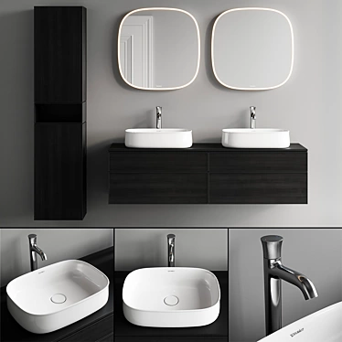 Duravit Zencha Complete Vanity Set 3D model image 1 