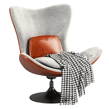 Modern Lounge Armchair with V-Ray Render 3D model image 1 